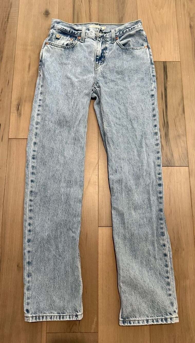 Levi's Low Pro Straight Leg Jeans Light Wash Size 24